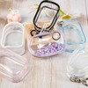 6 Pcs Clear Figure Display Bag with Keychain, Zipper Clear