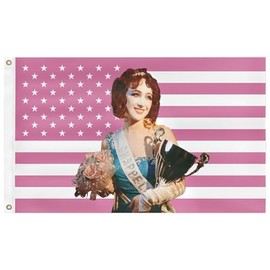 JUXIVIUM PinkAmerican Flag 3X5FT with 2 Brass Grommets 100D Polyester Pink Tapestry For College Dorm
