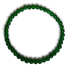 Vifaleno Malaysia Jade Natural Green Round 4mm Jade Bracelet - 19cm Long Stretch Bracelet, jade, Jade
