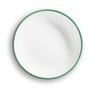 GMUNDNER KERAMIK Soup Plate Cup Diameter 20 cm Green Rim