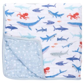 Stephen Joseph, Muslin Stroller Blanket, Shark