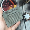 Happy Birthday Gifts Engraved Wallet Card For Son From Mom,