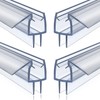 4 Pack Frameless Shower Door Bottom Seal, 1/4 x 39