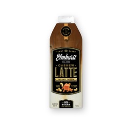 Elmhurst 1925 Caramel Cashew Latte – Plant-Based, Vegan, Dairy-Free Plant Milk Latte Made of Cashew Milk, Cold Brew Premium Arabica with 95mg Caffeine & Sweet Caramel Notes – 25.4oz (Pack of 6)