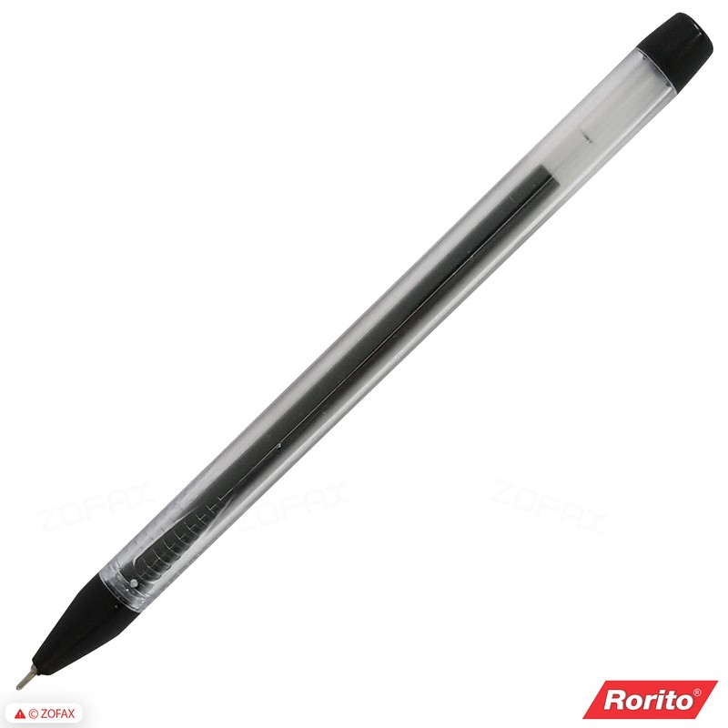 rorito 10 x 0.6mm Tip Fasty BLACK Fine Smooth Writing