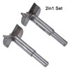 Boxonly 2Pcs Woodworking Hole Opener Drill Bit 38mm+40mm Forstner Drill