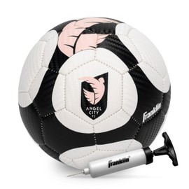 Franklin Sports NWSL Angel City Soccer Ball - Kids Mini Size 1 - Skill + Training Soccer Ball for Kids + Adults - Great for Boys + Girls - Air Pump Included