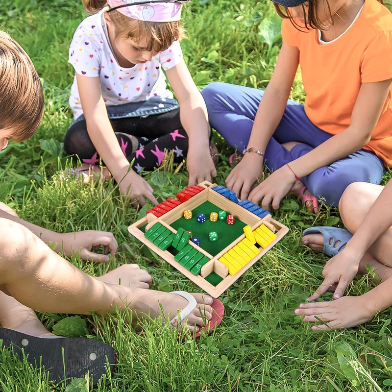 4 Color Shut The Box Game 4 Player,Shut The Box
