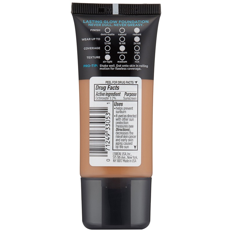 L'Oreal Paris Makeup Infallible Up to 24HR Pro-Glow Foundation, Creme