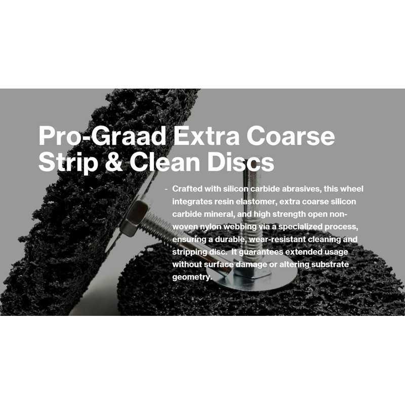 Pro-Graad 2 Pack Paint Stripping Disc Drill Attachment | 4"