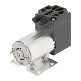 Mini bomba de vacío, DC 12V 5L/min 120kpa Mini bomba de vacío Bomba de succión de presión negativa con soporte, Alto rendimiento para máquina de envasado de alimentos, para medicina, laboratorio, fábr