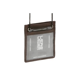 Neck purse pouche LEAS, Genuine leather, brown - LEAS Travel-Line