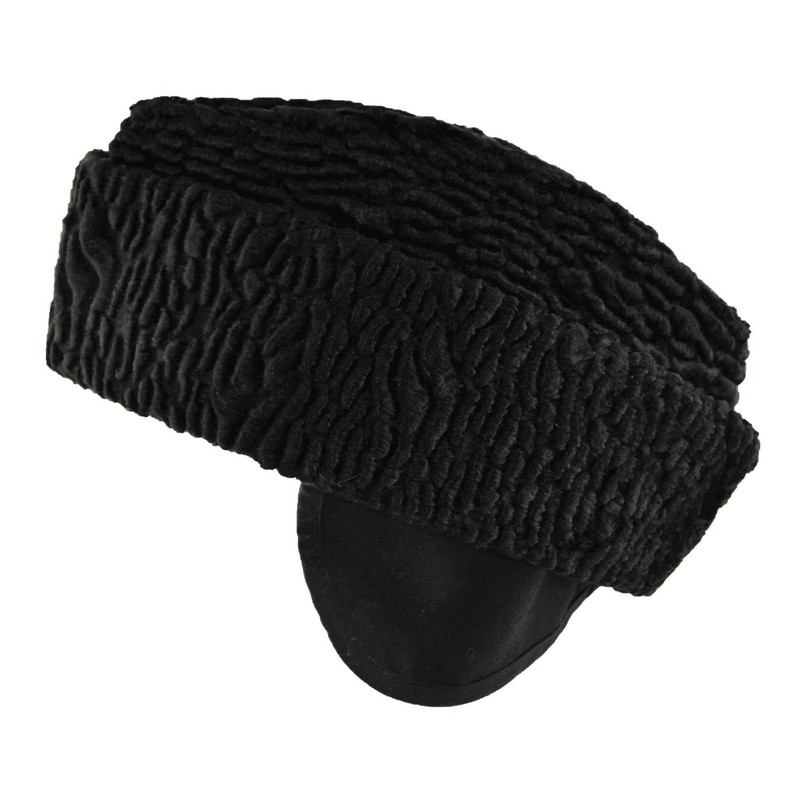 Broner Men's Furry Diplomat Persian Hat (Large) Black