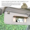 2PCS Sun Visor Support Retainer Clip, Sunvisor Holder Hook, Anti