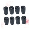 Totority 8pcs Rubber Tips for Trekking Cane Durable Hiking Pole