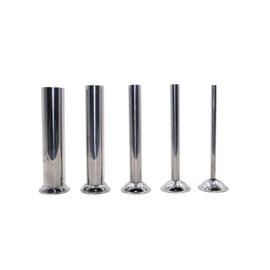 Hakka 5 Sizes Stuffing Tubes for Sausage Stuffer Stainless Steel Filling Funnels