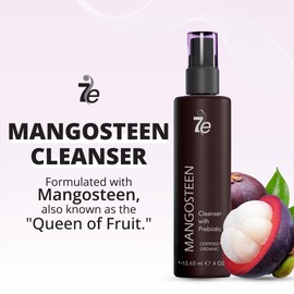 7E Wellness Myolift Mangosteen Cleanser, 4oz | Antioxidant-Rich Face Wash with Xanthones | Cleanses, Brightens, Protects Skin | Suitable for All Skin Types | Natural Ingredients, Daily Use Cleanser