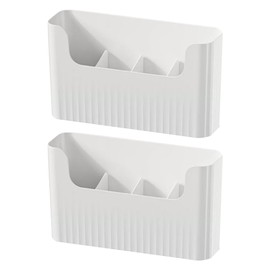 Kitchen Wall Mounted Cabinet Door Storage Box Cabinet Inside Perforation Free Cabinet Door Plastic Wrap Bag Storage Rack