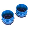 1 Pair NAB Hub Adapters Polished Aluminum Alloy Universal Loading