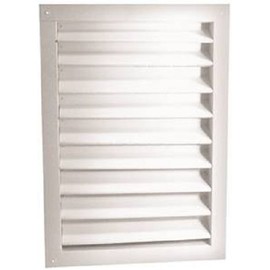 Aluminum Dual Louvers White, 12" x 12"