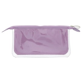 Sunstar Stationery S2314436 Pencil Case, Clear Pouch, Mitte, Flat, Light Violet