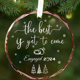 Svnntaa Wedding Gifts for Couples 2024,The Best is Yet to Come, Bridal Shower Gift,The Year We Became Mr and Mrs Our First Married Ornament 2024 for Newlywed