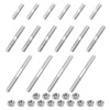 Rrina Metric 16Pcs 304 Stainless Steel Double End Threaded Stud