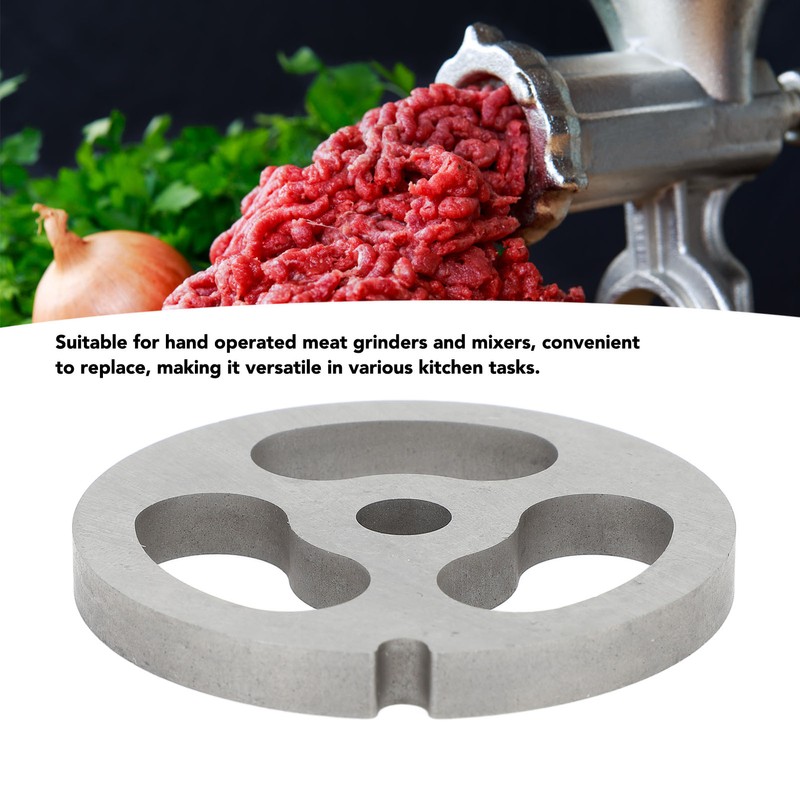 2Pcs Meat Grinder Plate Discs Blade 3 Hole Stainless Steel