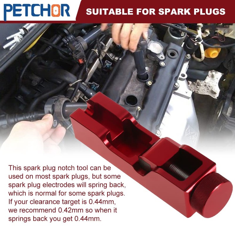 Universal Spark Plug Gap Tool with Feeler Gauge, Spark Plug