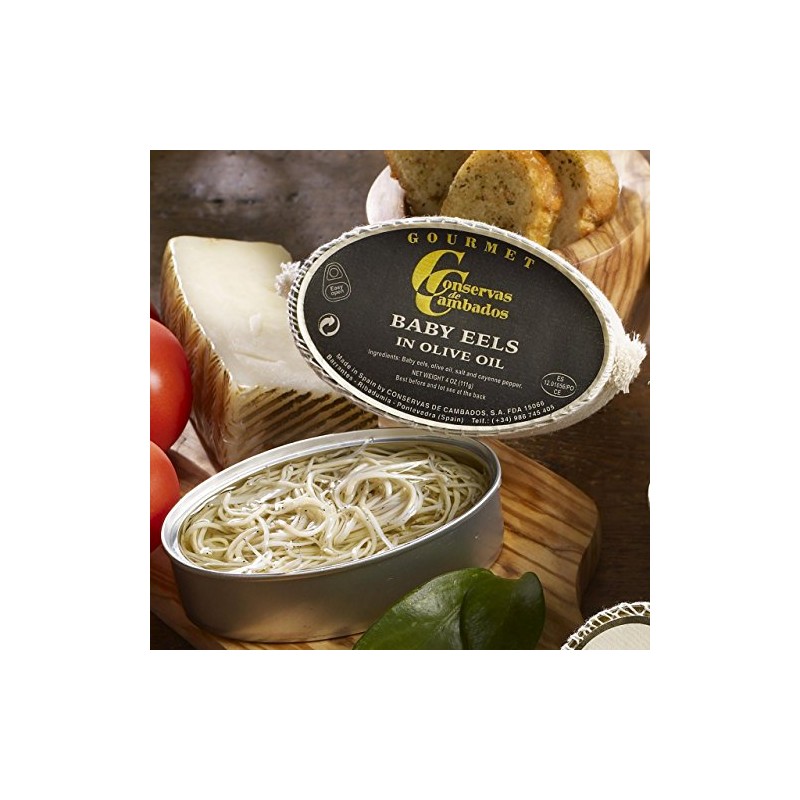 Angulas - Tiny Baby Eels in Olive Oil