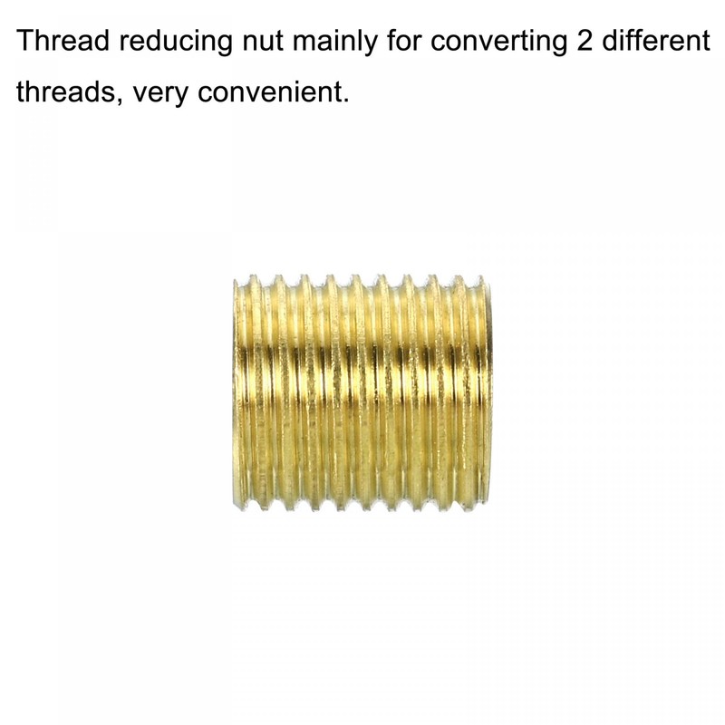 sourcing map Thread Reducing Nuts Insert M10 x 1mm Male