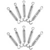 QWORK® Pack of 10 M6 Turnbuckles 304 Stainless Steel, Adjustable