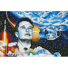 ROSTITCH 72032 Dream of The Universe - Kit de punto de cruz, diseño religioso preimpreso, patrón estampado contado para decoración de arte principiantes, regalos, regalos conmemorativos