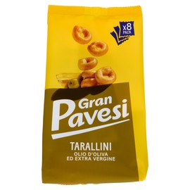 Gran Pavesi Snack Tarallini Olio di Oliva ed Extra Vergine, Senza Olio di Palma - Confezione da 256 g