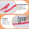Orghtin T-Shaped Silicone Seal Strip, Clear Door Sealer Weather Stripping,
