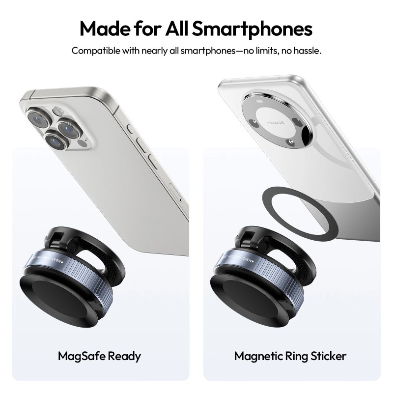 Ulanzi SK-25 MagSafe Vacuum Suction Phone Mount 360° Adjustable Car