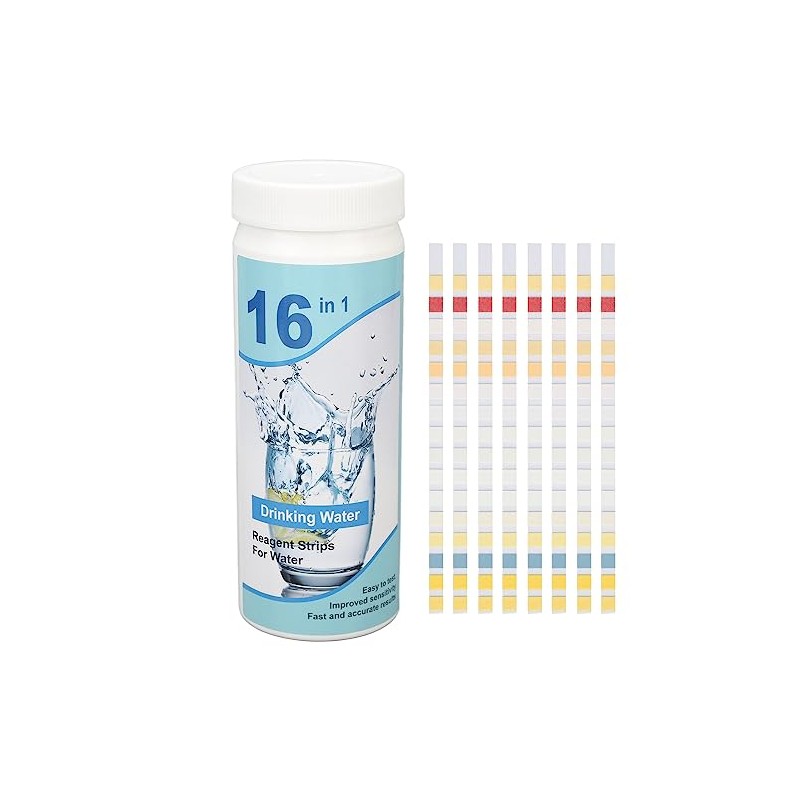 Kit de Tiras Reactivas de Agua de 100 Piezas