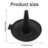 BOXOB 6stk Donutform Klein zum Backen, Schwarz Silikon Bagel-Maker-Pfanne Antihaftbeschichtet