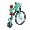 gernie Vintage Cycling Frog Wind Spinner, Iron Alloy Garden Ornament,