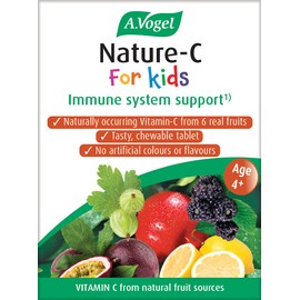 A.Vogel Nature-C for Kids | Chewable Tablet Containing Naturally Occuring Vitamin-C from 6 Real Fruits