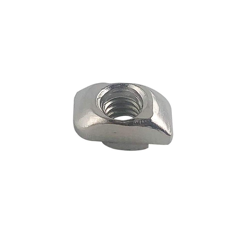 QWORK® 100 Pack M4 T-nut, Nickel-Plated Carbon Steel T Slot
