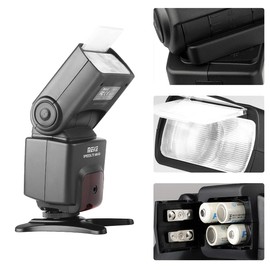 Meike MK430C E-TTL Speedlite Shoe Mount Flash Compatible with Canon 70D 77D 80D Rebel T7i T6i T6s T6 T5i T5 T4i T3i SL2 and Other EOS DSLR Cameras with Standard Hot Shoe