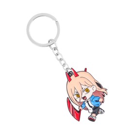 Weeb Keychains Anime Keychain with Gift Box, Anime Merch with Denji, Makima, Power, Aki & Chainsaw Man Charms, Keychain Accessories & Keyrings for Bag, Wallet, Car Key | Chainsaw Man Power Charm