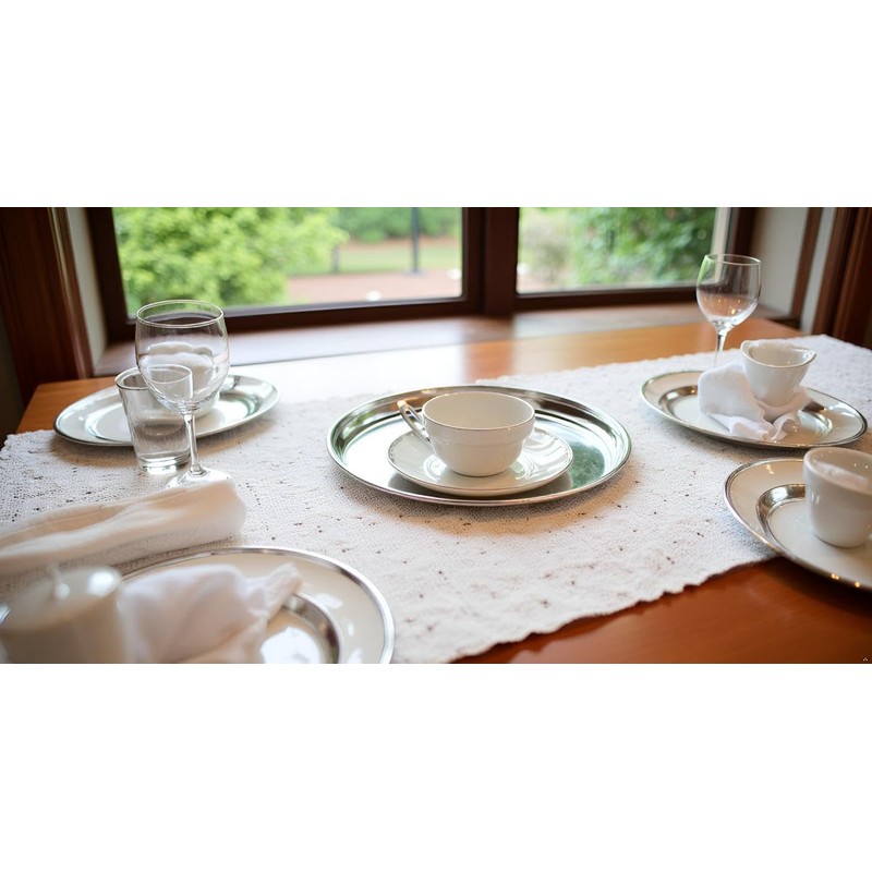 Silver Jug Bremen Tray Round 21.5 cm Premium Silver Plated