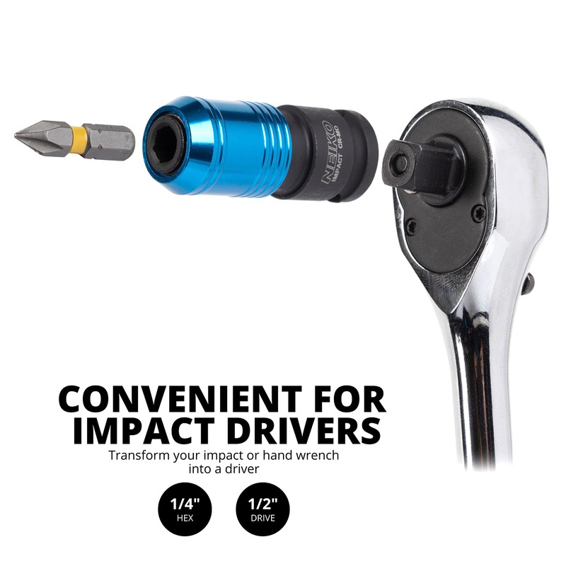 NEIKO 30285A Impact Wrench Adapter, 3/8" Drive Female to 1/4"