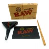 raw LEAN 1/4 size cone loader+raw three tree case+glass tip+tube+woode