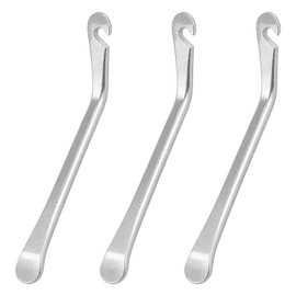 ZHIGAOLTDDENG 3PCS Bicycle Tire Lever Tyre Spoon Changing Tool, Bike Tire Levers to Repair Bike Tube, Stainless Steel Bicycle Tire Lever Tyre Spoon Iron Changing Tool, Bike Tire Repair Changing Tools