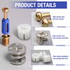 Jamiikury 20 Sets Furniture Cam Lock Fasteners - 3-in-1 Locks