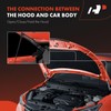 A-Premium Front Driver and Passenger Hood Hinges Compatible with Nissan