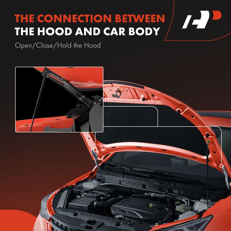 A-Premium Front Driver and Passenger Hood Hinges Compatible with Nissan